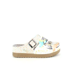 Træsko med ugle print