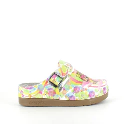 Træsko med ugleprint