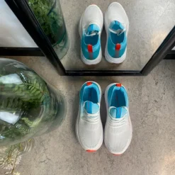 Turkis/hvid Step-on sko fra Rugged Gear