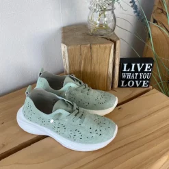 Ultra fleksibel sko i grøn