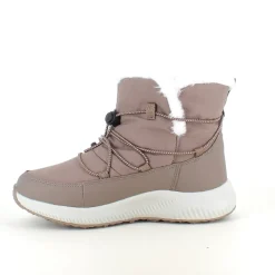 Vandafvisende beige vinterstøvle fra CMP med elastiksnøre