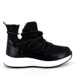 Vandafvisende sort vinterstøvle fra CMP med elastiksnøre