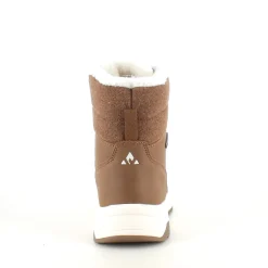 Vandtæt, brun vinterstøvle med fleece for