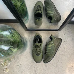 Vandtæt dame vandresko i olivengrøn fra Green Comfort