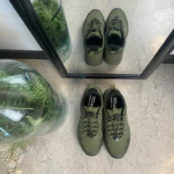 Vandtæt dame vandresko i olivengrøn fra Green Comfort