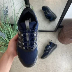 Vandtæt herre vandresko i navy fra Green Comfort