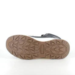 Vandtæt, sort vinterstøvle med fleece for