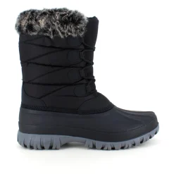 Vinterstøvle med vandtæt gummimembran nederst på støvlen