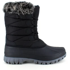 Vinterstøvle med vandtæt gummimembran nederst på støvlen