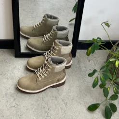 Whistler beige vinterstøvle med let foer og smarte detaljer