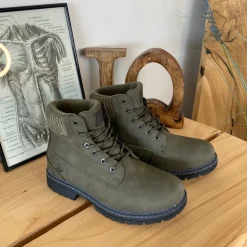 Whistler grøn vinterstøvle med let foer og smarte detaljer