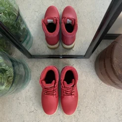 Whistler rød vinterstøvle med let foer og smarte detaljer