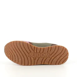 Woden multifarvet sneaker med mesh, læder & ruskind – udtagelig korkindersål & fleksibel rågummisål